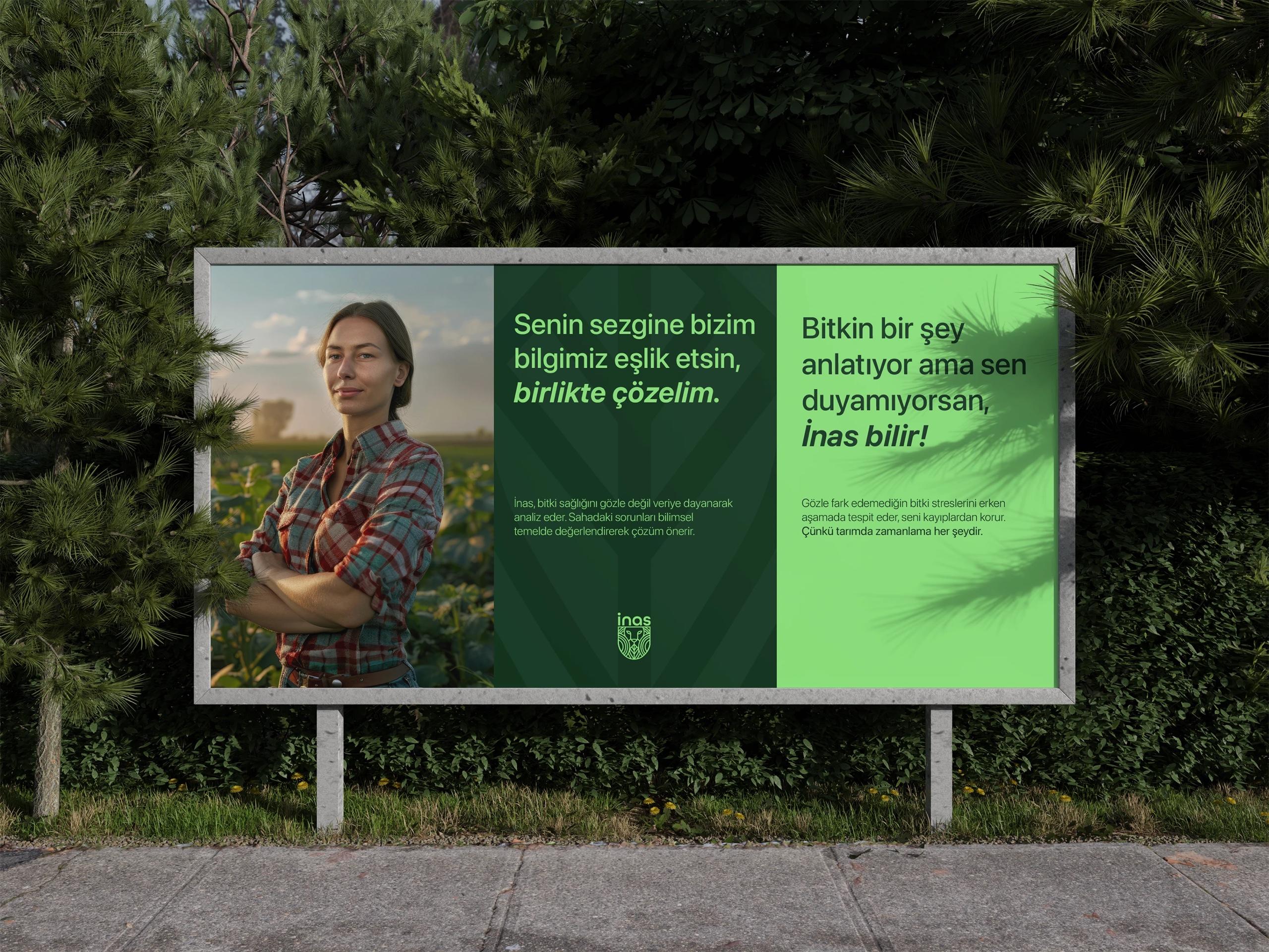 İnas Tarım — açıkhava reklam kampanyası
