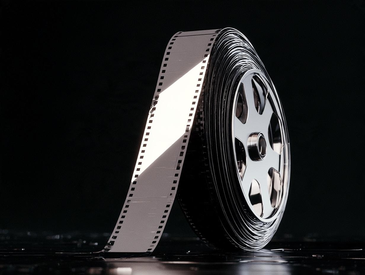 Krom makaradan açılan film şeridi — sinema göz yanılması değildir