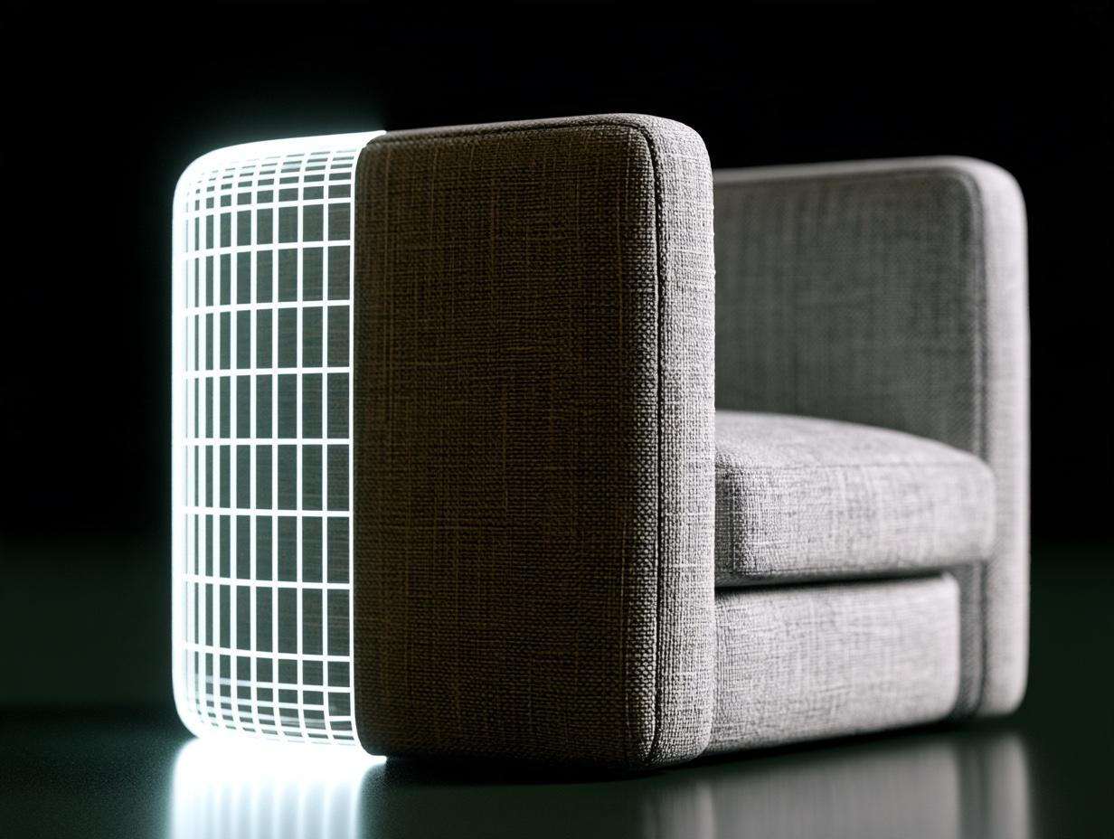 Yarı tel kafes yarı bitmiş koltuk — IKEA'nın kataloğu