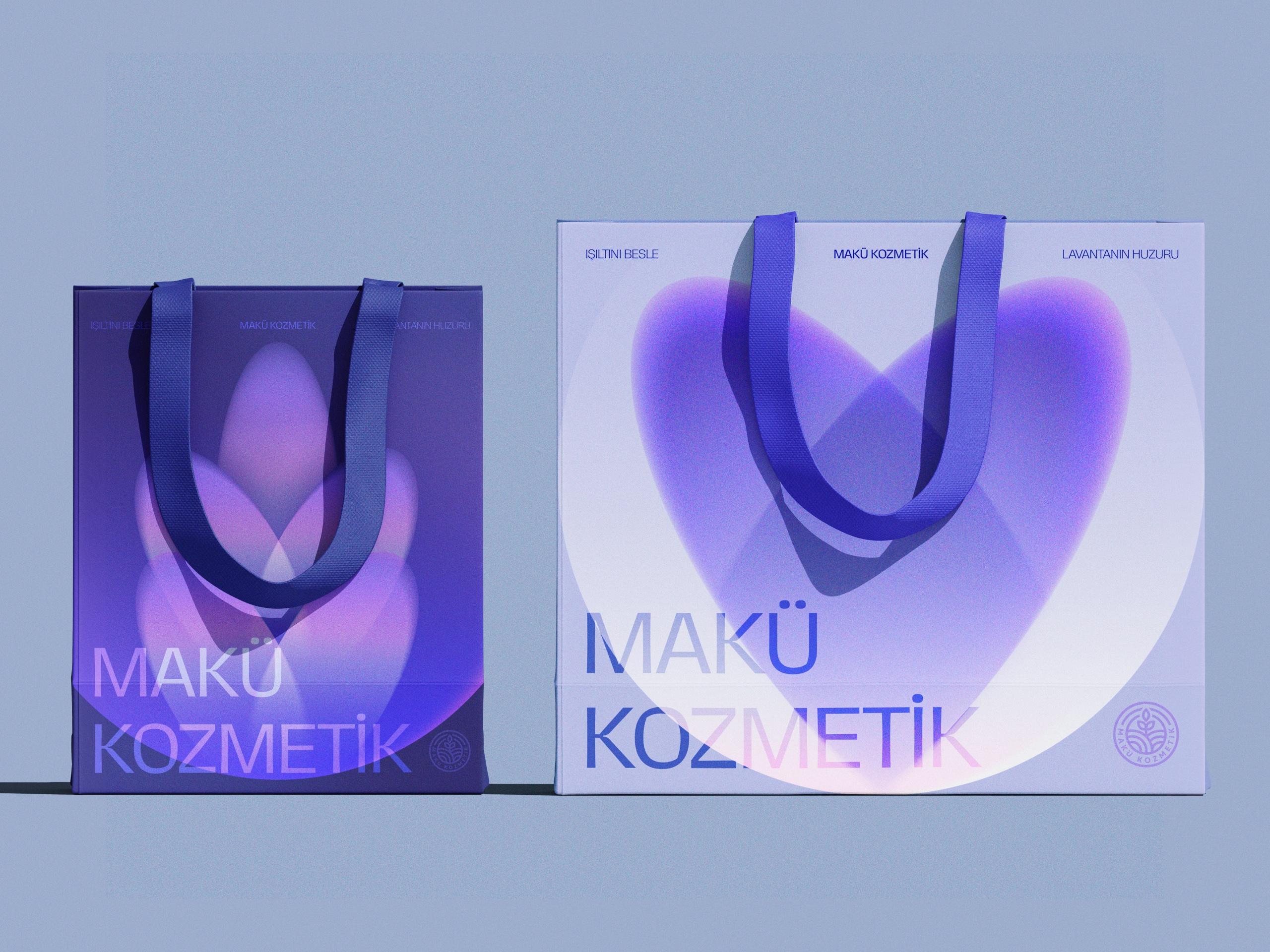 Makü Kozmetik — karton çanta tasarımı