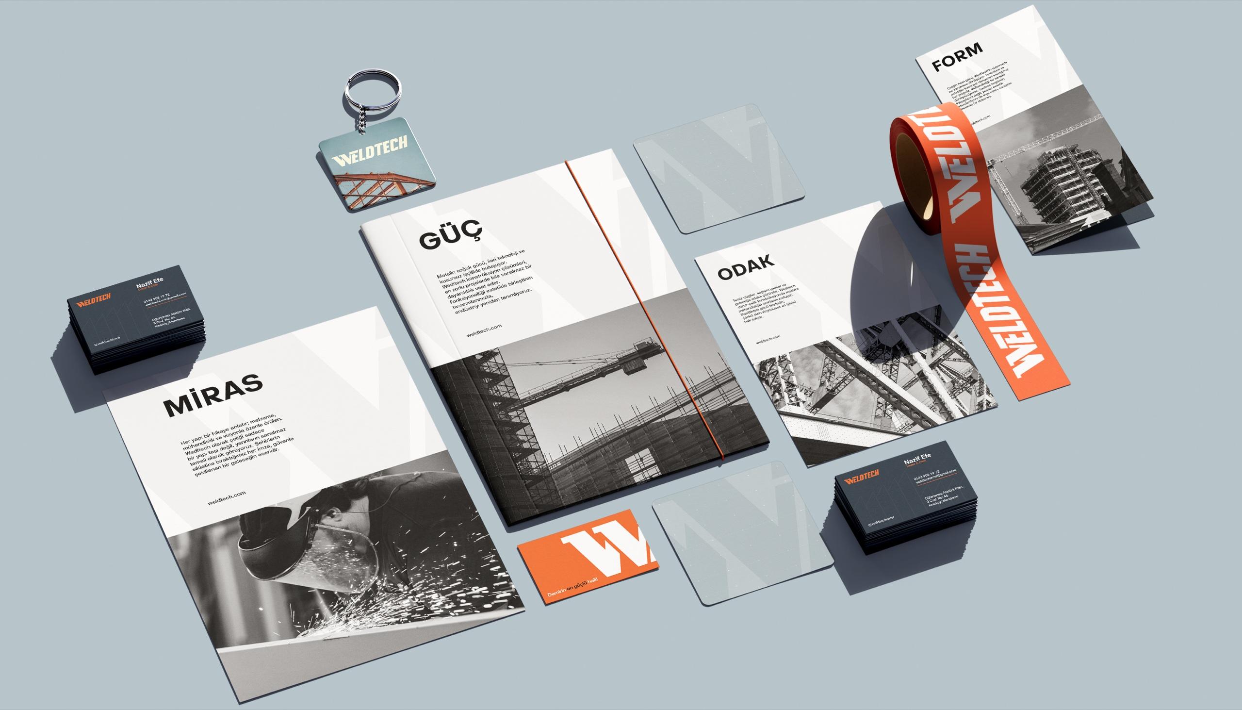 Weldtech — kurumsal kırtasiye seti