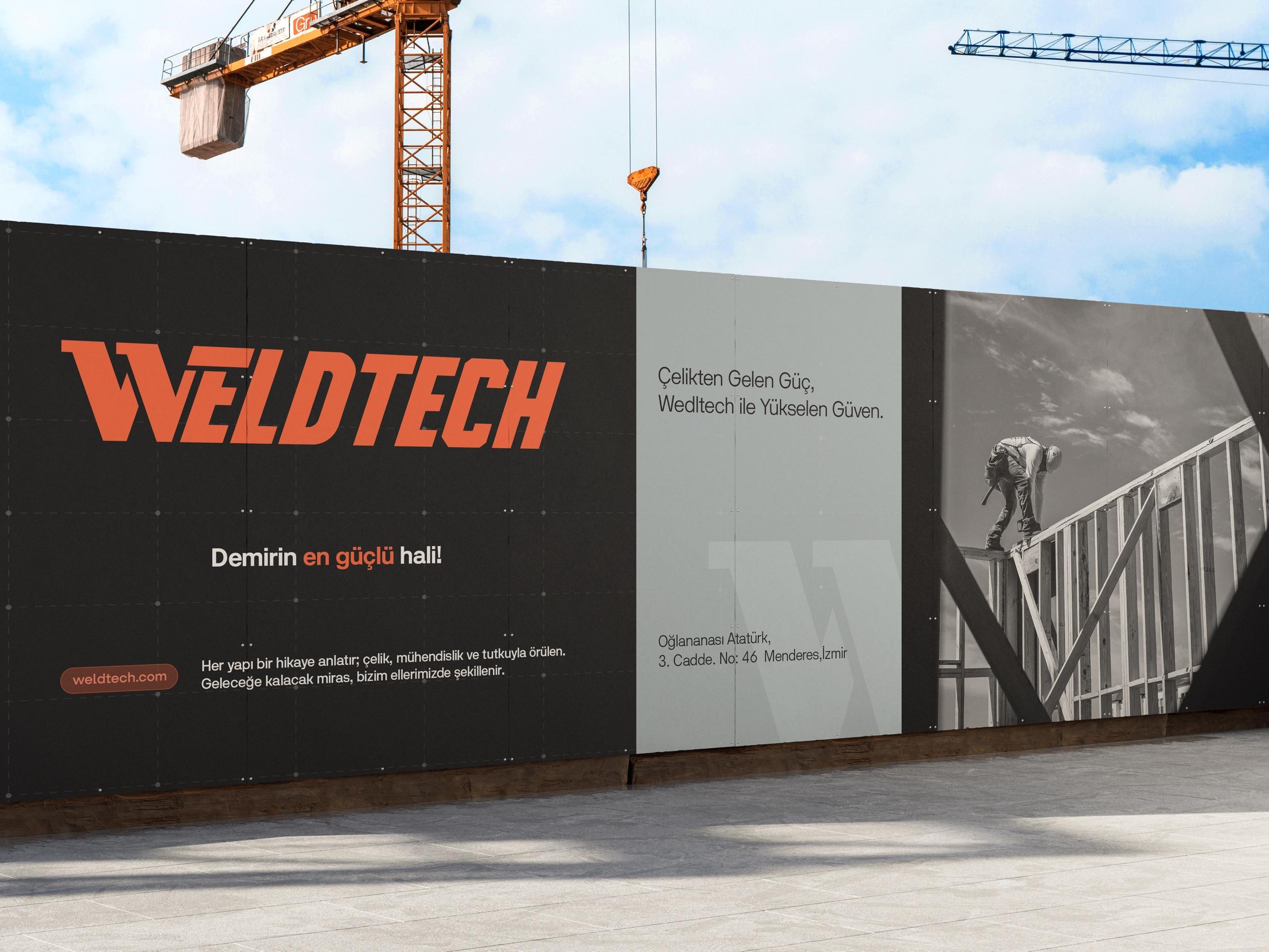 Weldtech — şantiye perdesi uygulaması