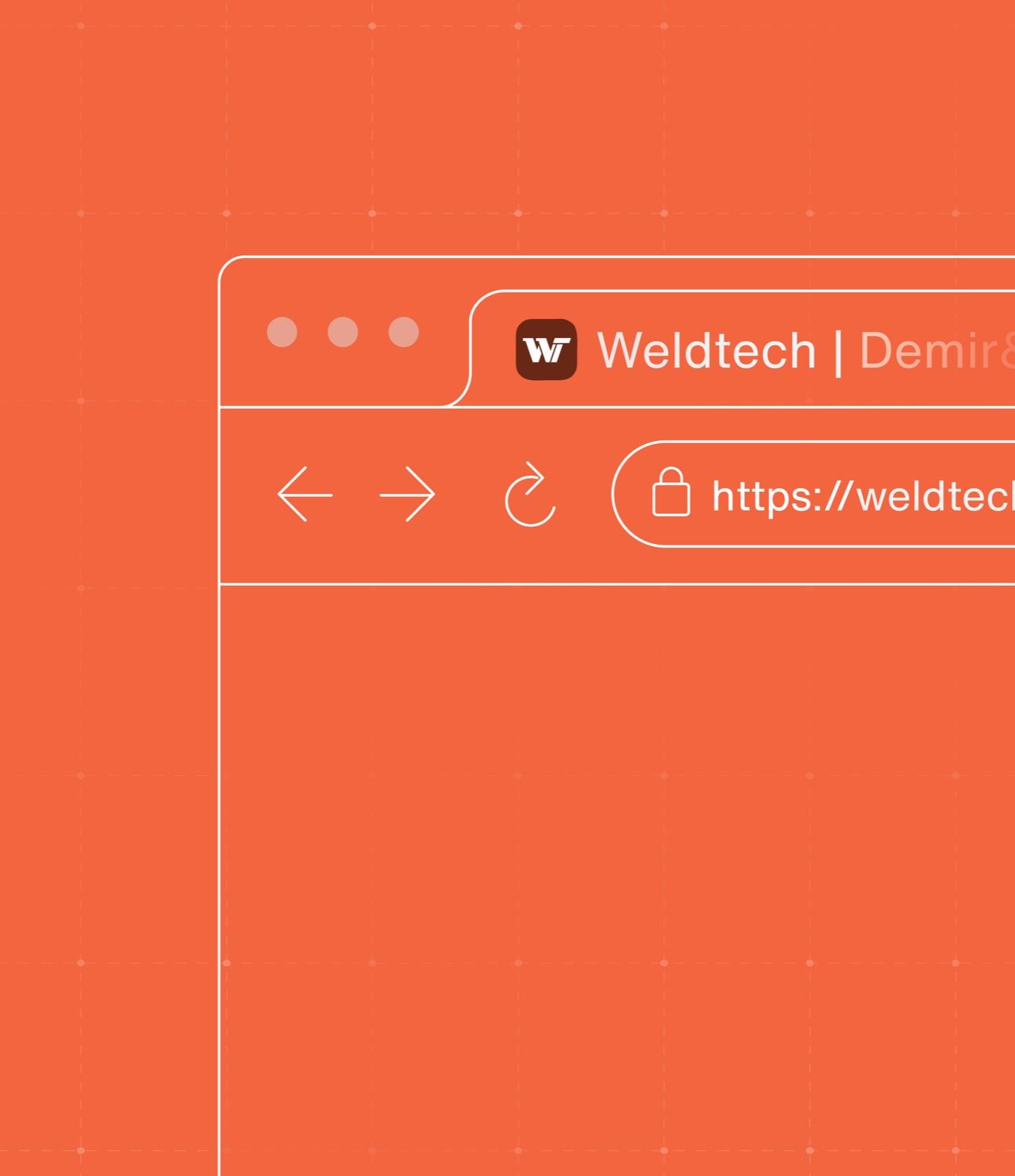 Weldtech — web sitesi arayüzü